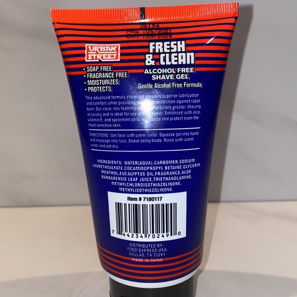 Shave gel alcohol free,fresh and clean 5 oz soap free Moisturizing shave gel - Picture 2 of 2